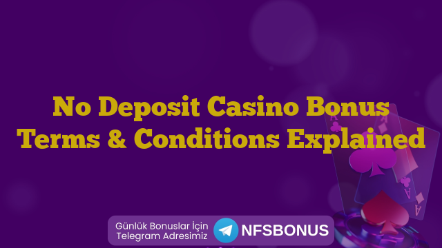 No Deposit Casino Bonus Terms & Conditions Explained